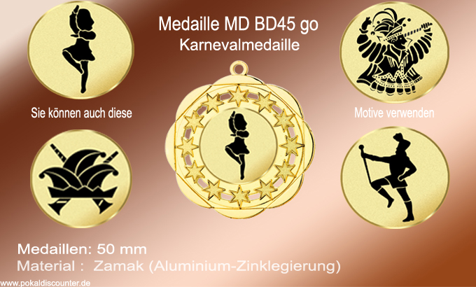 Medaillen - Medaille BD45 go jetzt kaufen!